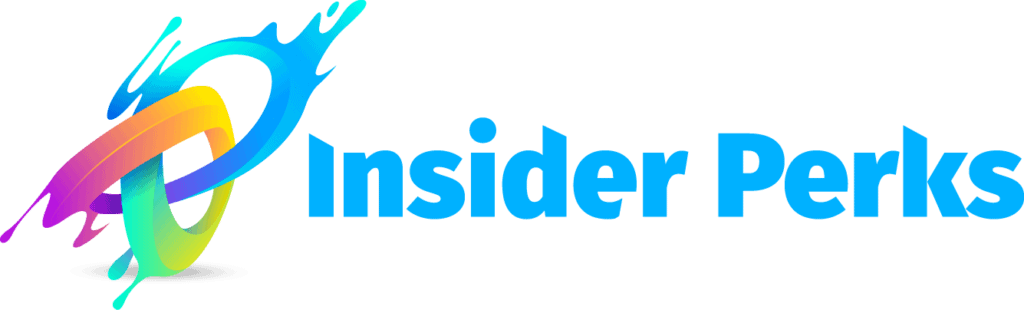 The insider perks logo on a beige background.