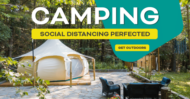 Marketing camping social distancing perfected.