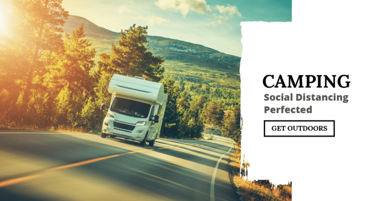 Rv camping marketing perfect for social distancing.