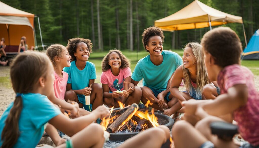 Fun amenities at campground