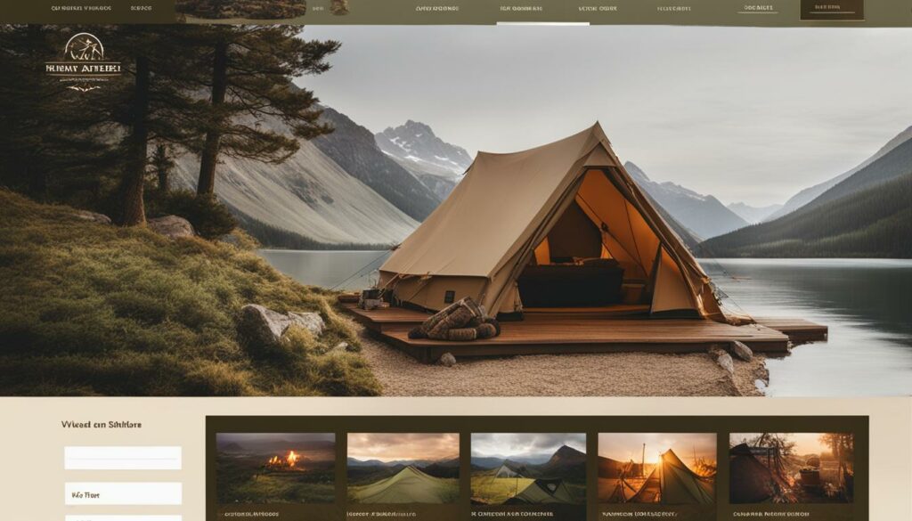 Glamping Website UI Inspiration