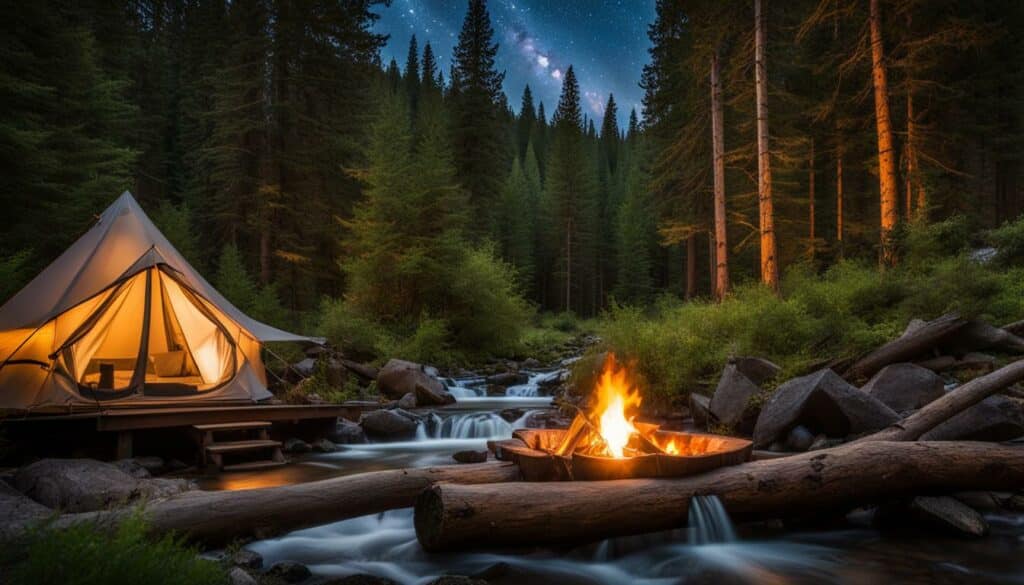 Glamping in nature