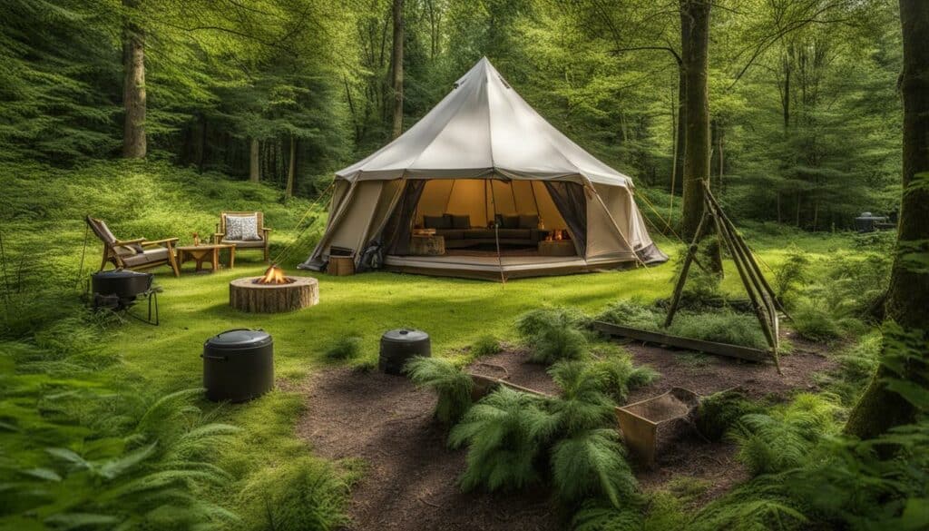 Glamping site maintenance