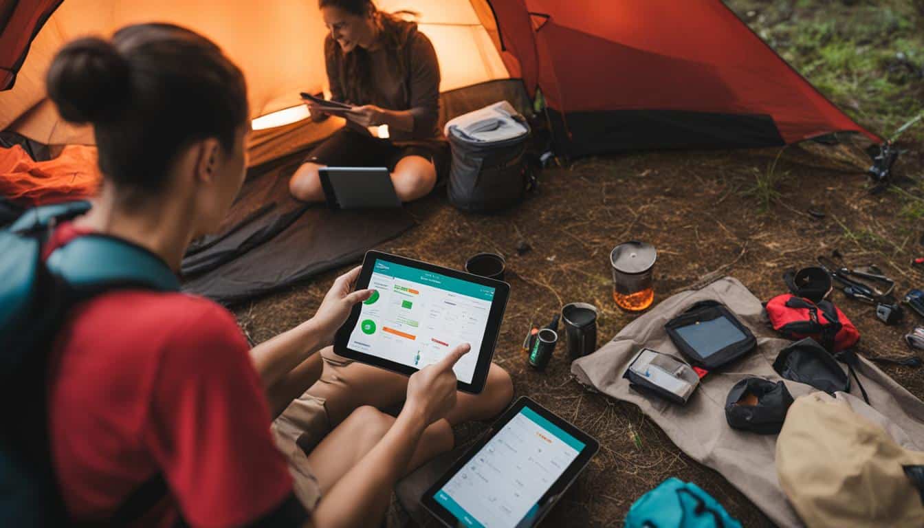 Interactive Checklists for Camping Preparation