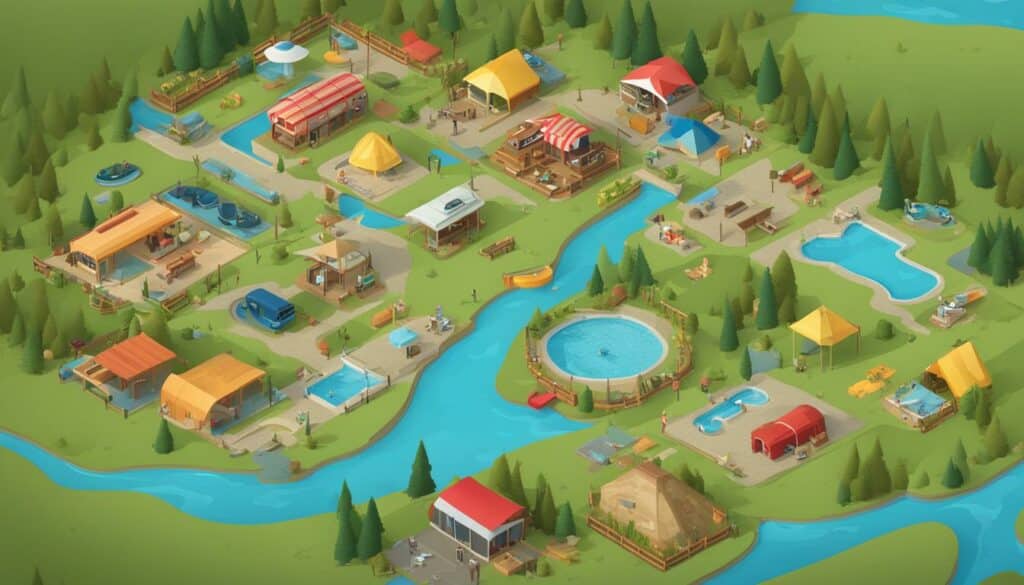 Interactive Map for RV Park Site Exploration