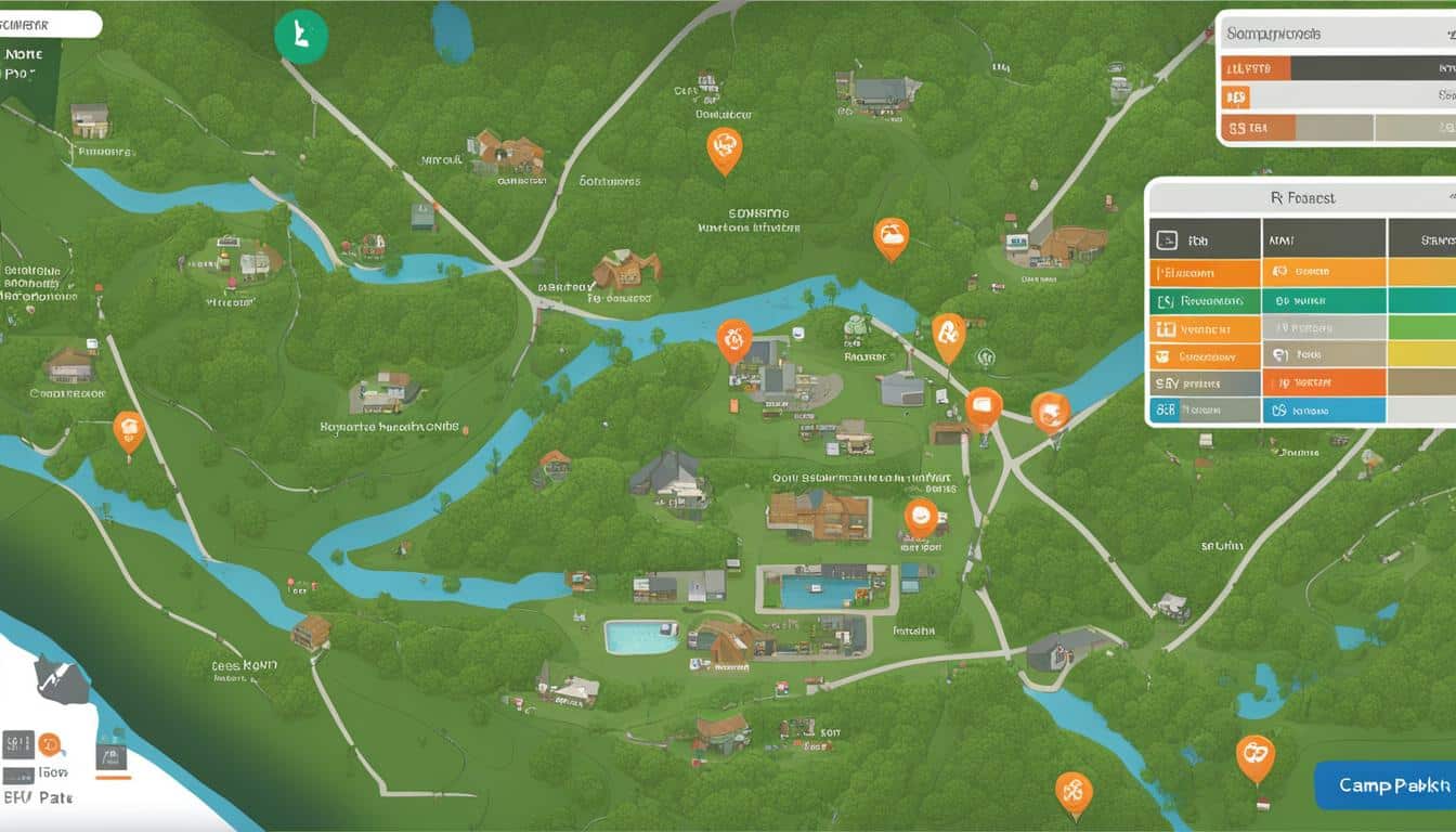 Interactive Maps for RV Park Site Exploration