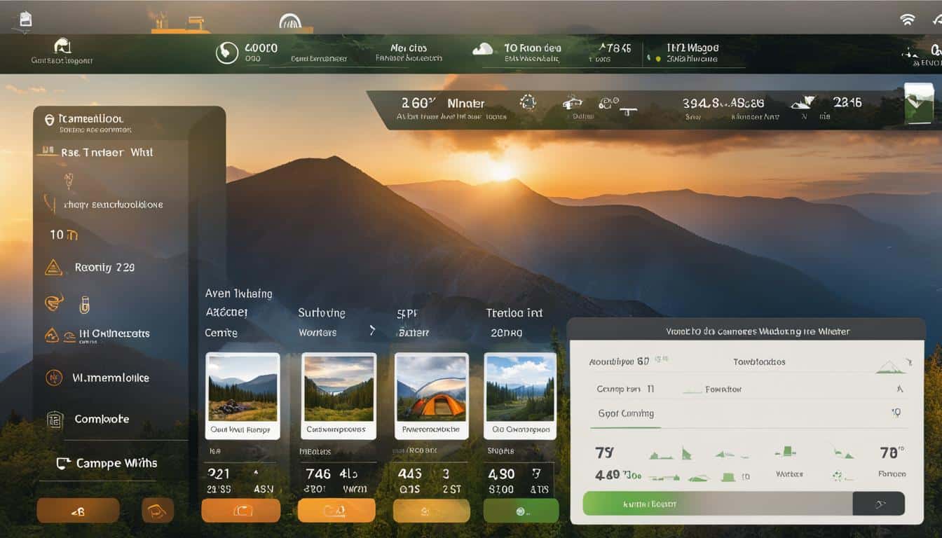 Interactive Weather Widgets for Camping Sites