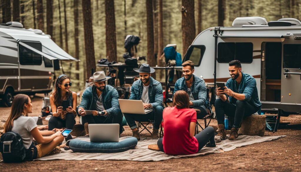 Online habits of RV travelers