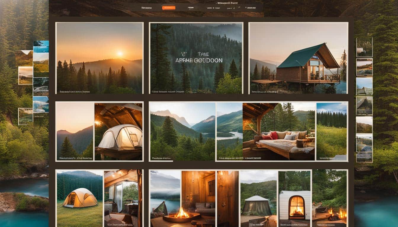 Pinterest strategies for outdoor accommodations