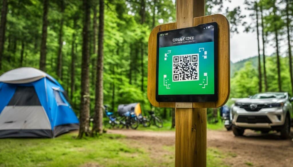 QR Code Marketing for campsite check-ins