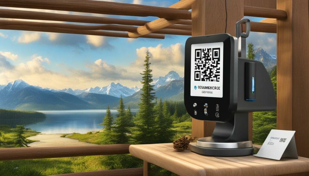 QR code technology for campsites