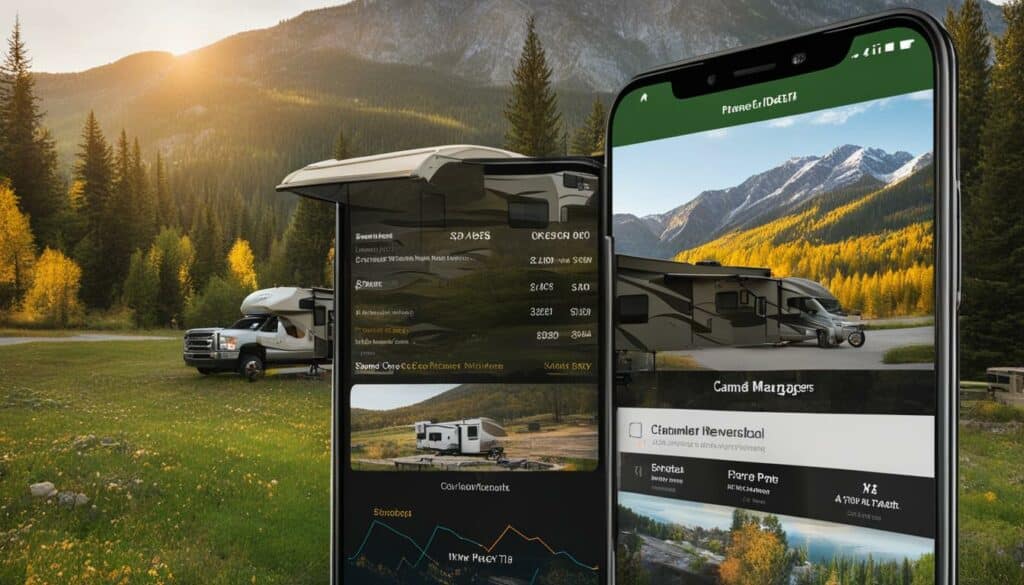 RV park booking app