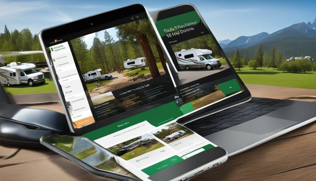 RV park website design