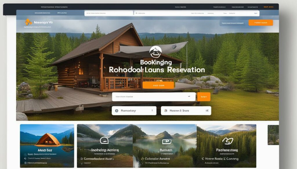 UI/UX design for campground booking