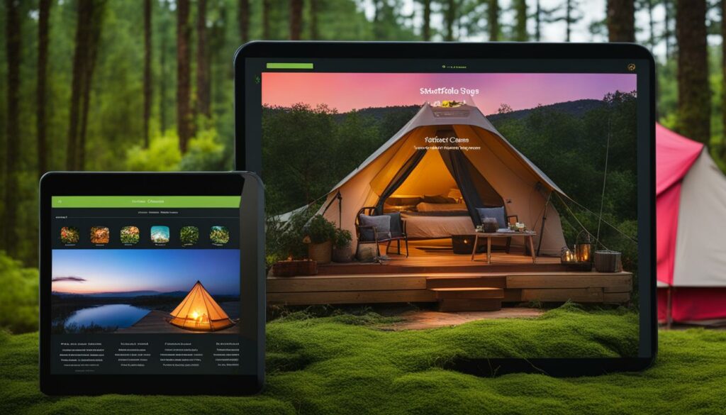 User Experience and UI Design for Luxury Camping Websites