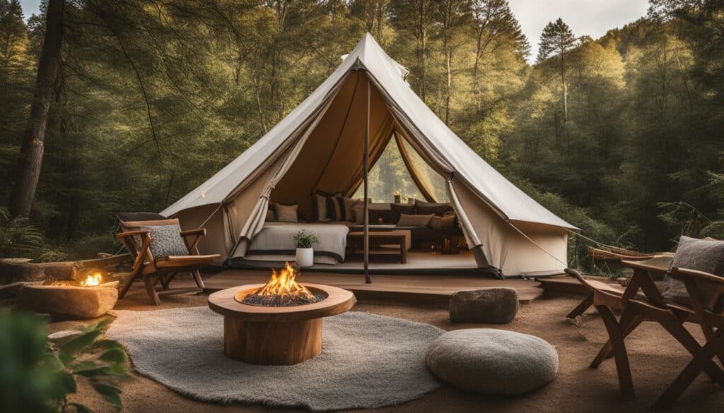User-friendly glamping site design