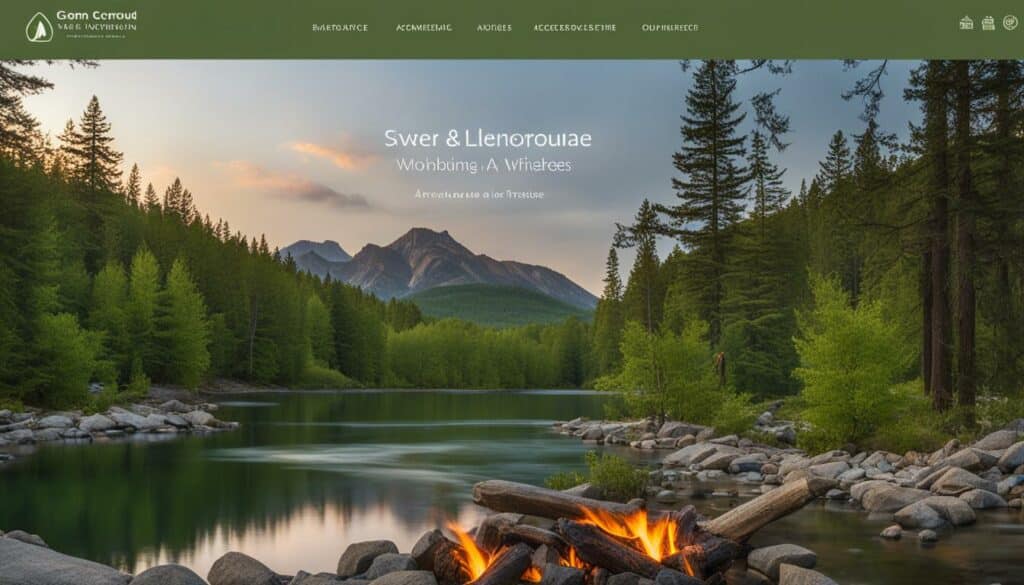 Visually Appealing Campground Website