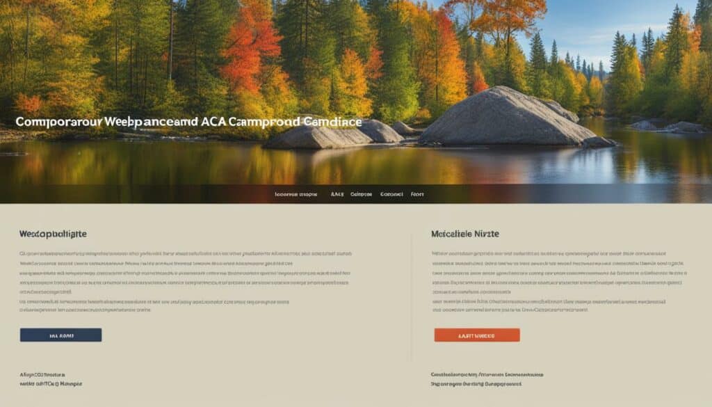 WCAG compliance for outdoor accommodation websites