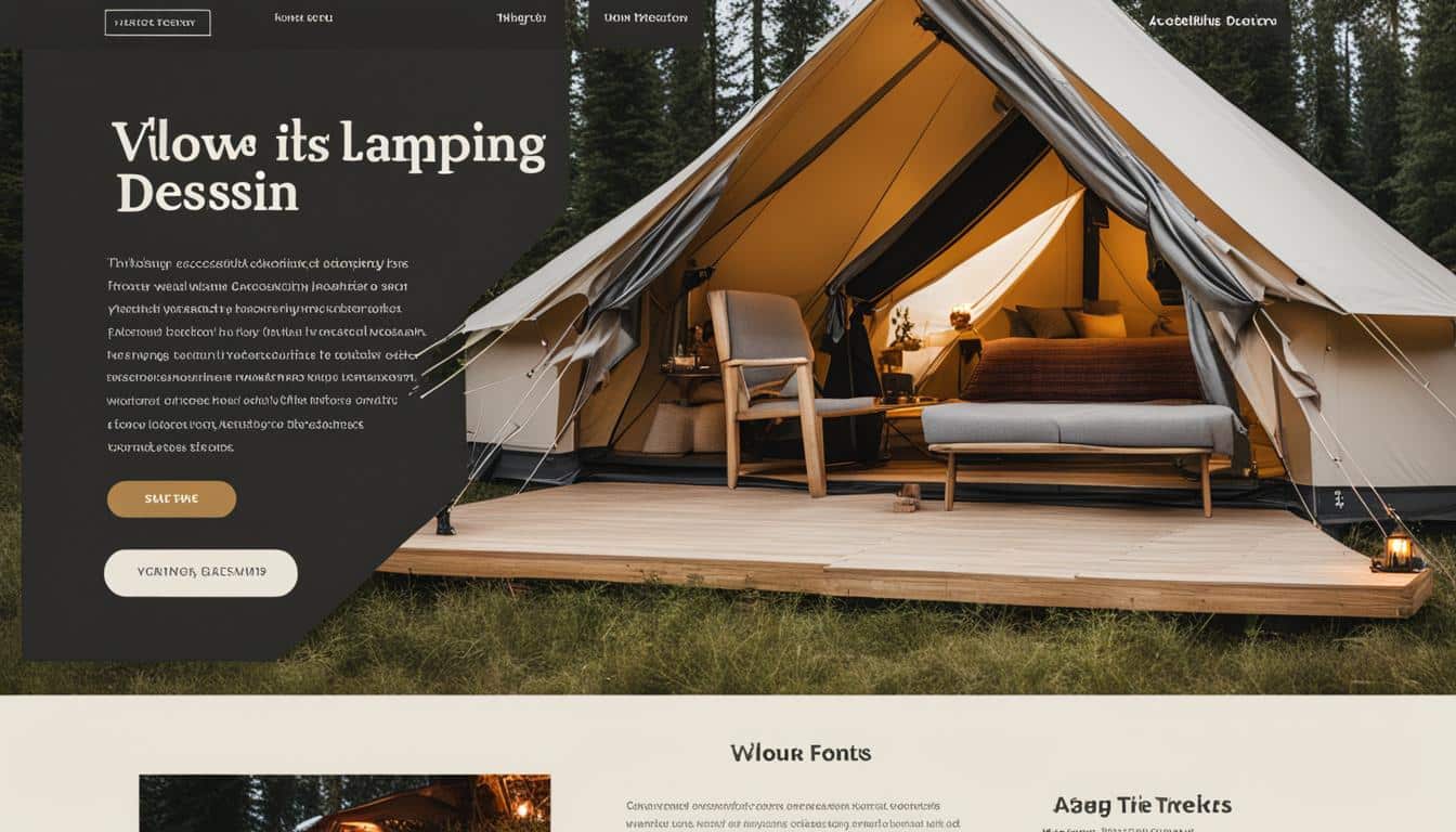 Web Accessibility Features for Glamping Sites