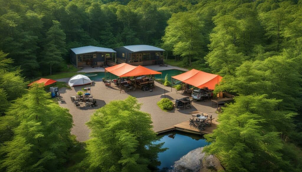 Wheelchair accessible campsite