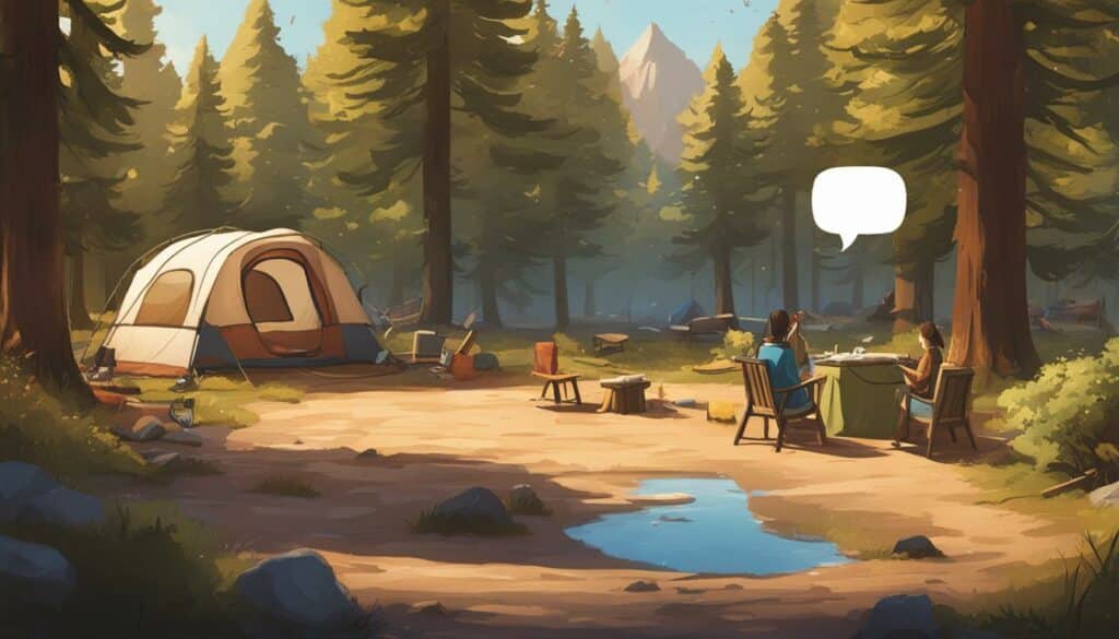 campground accessibility with text-to-speech