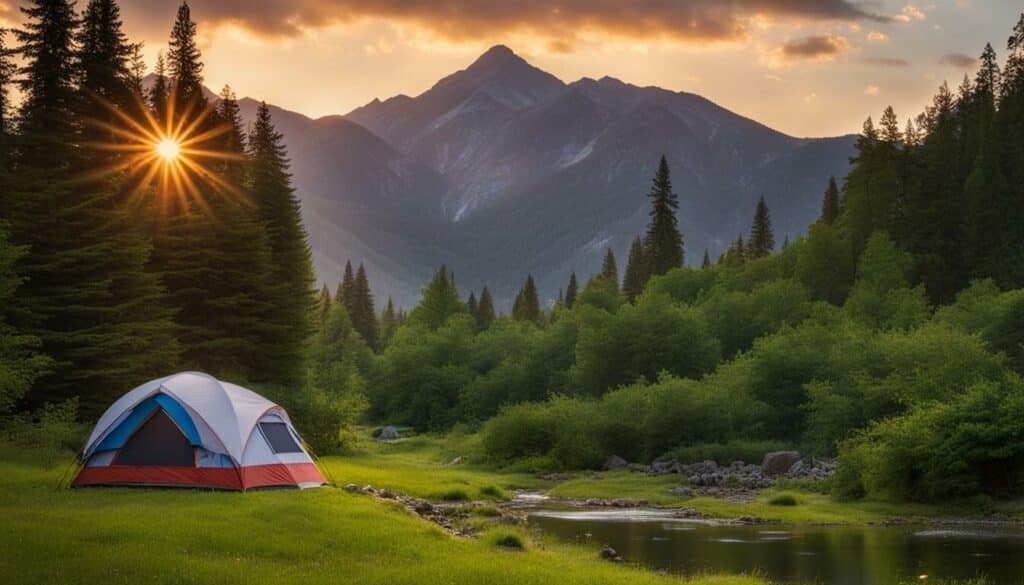 campground surrounded by nature