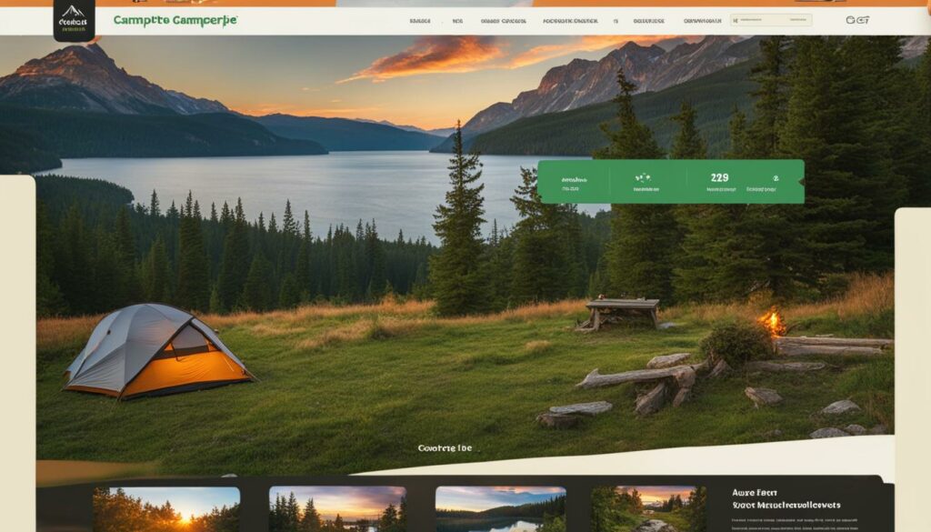 campground website