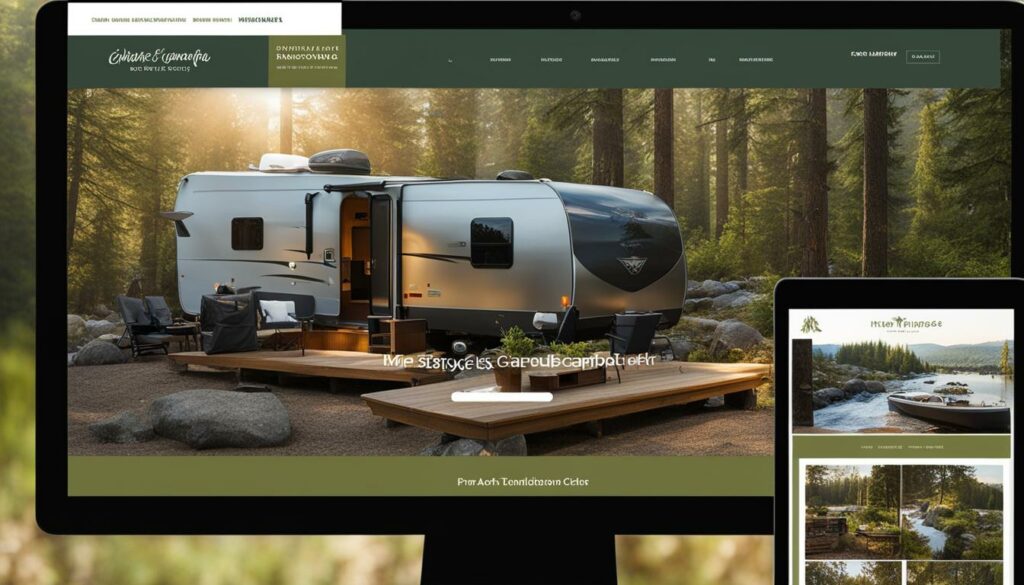 campground website design