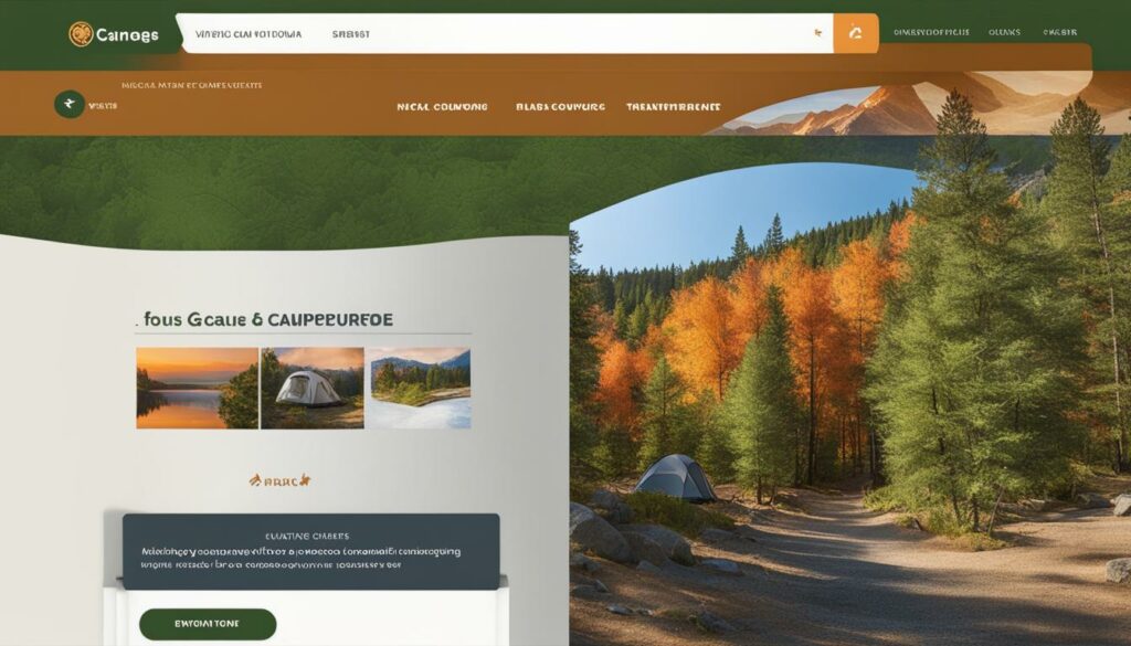campground website design