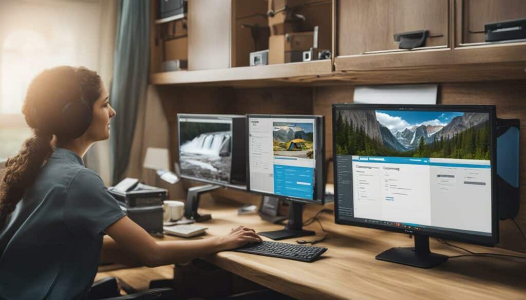 campground website maintenance