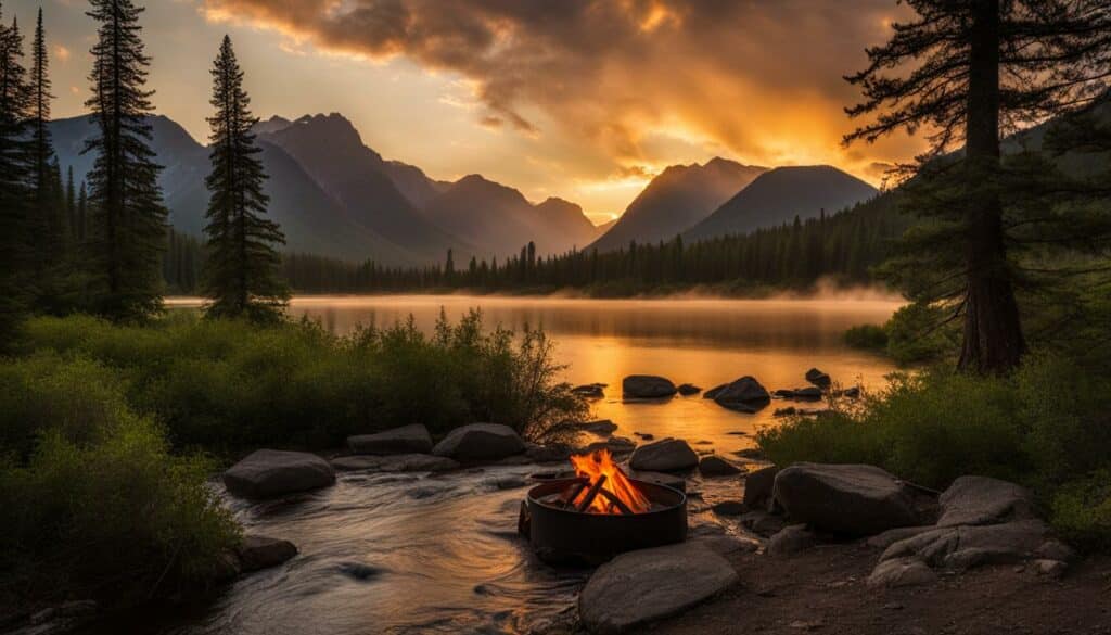 camping in the backcountry