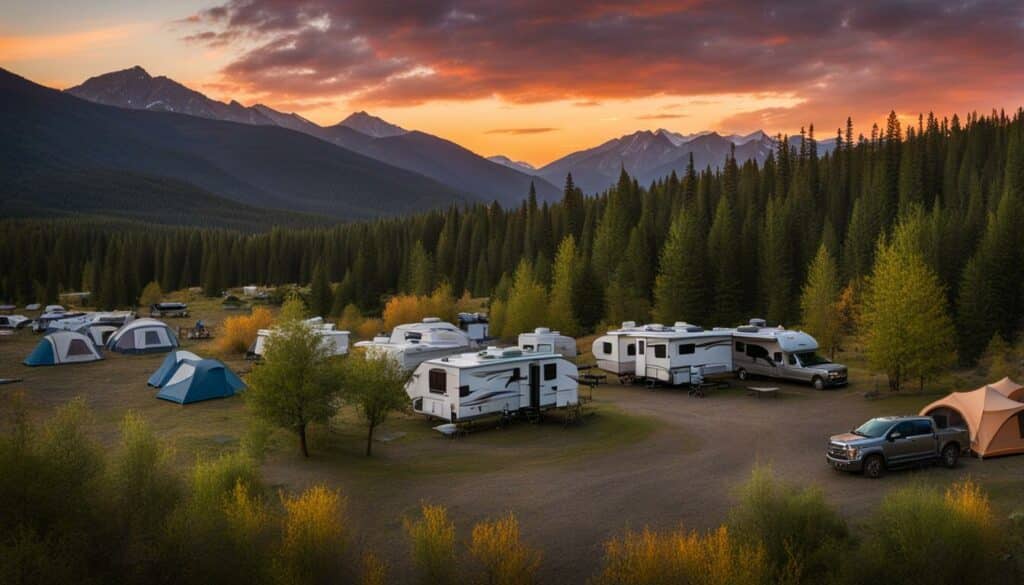 campsite photography