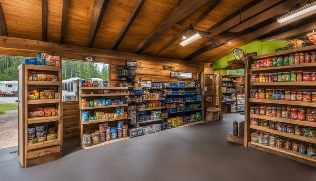 convenience store in campground amenities