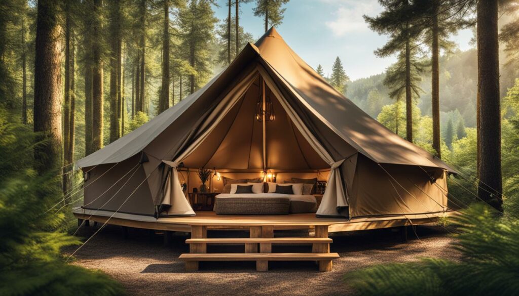 design services for glamping infographics