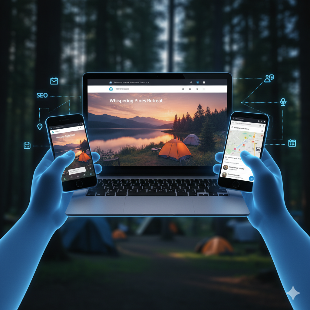 Camping technology integrated for seamless outdoor experiences.