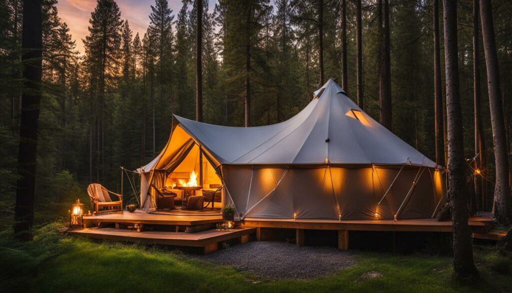 glamping accommodation