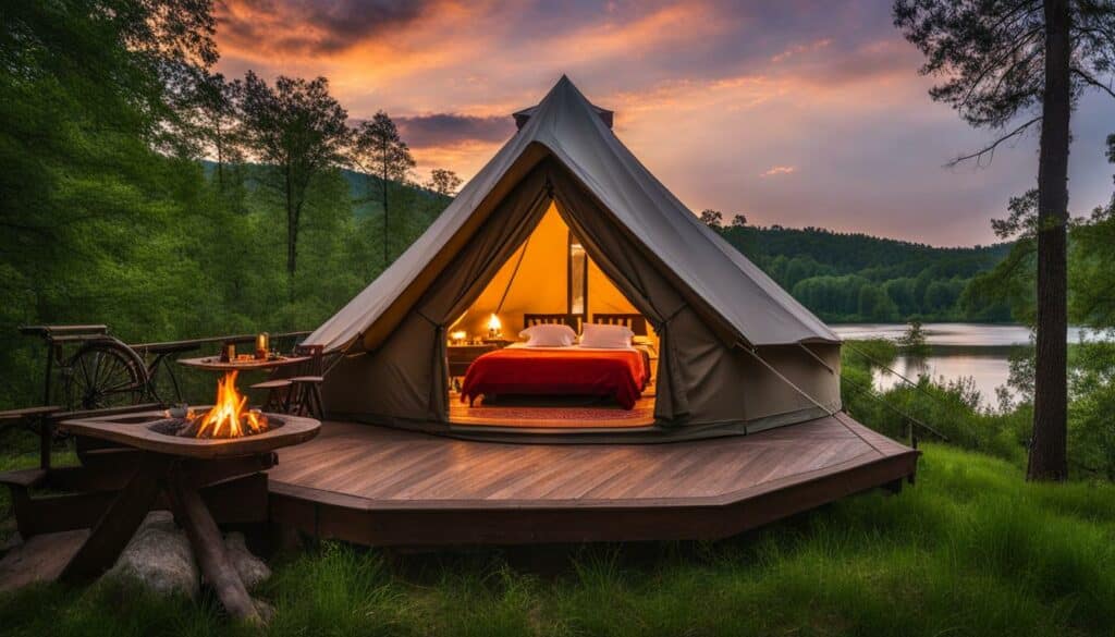 glamping accommodations