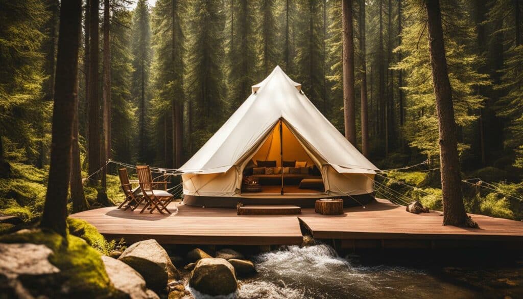 glamping business website