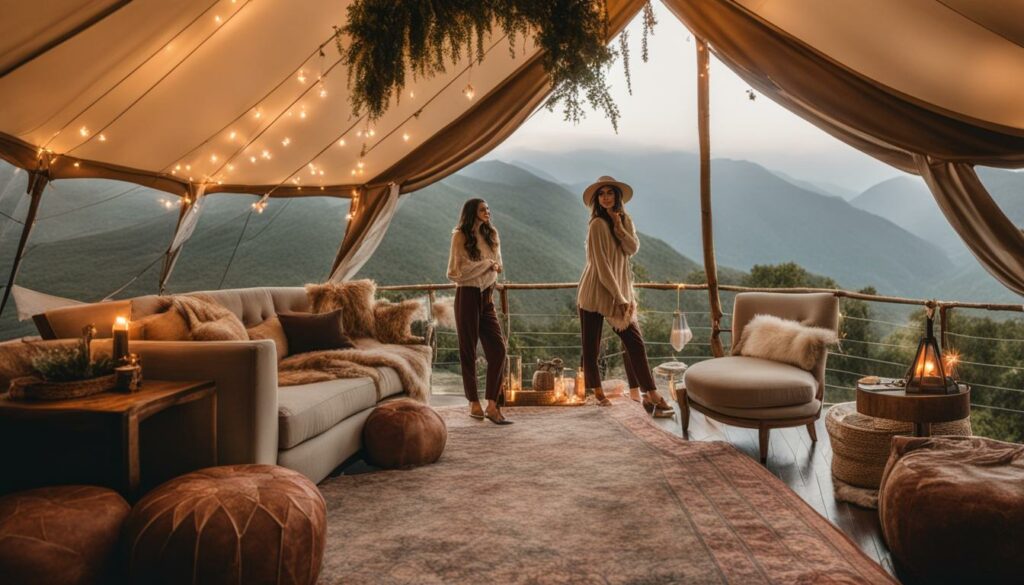 glamping influencer takeover
