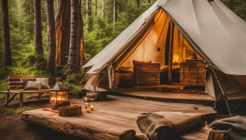 glamping site branding