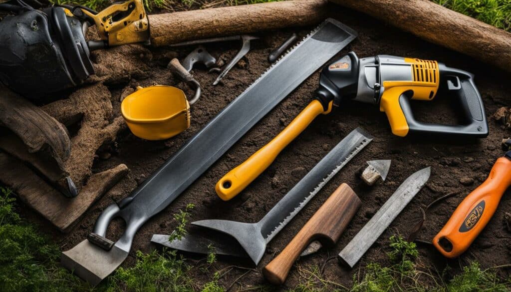 glamping site maintenance tools image