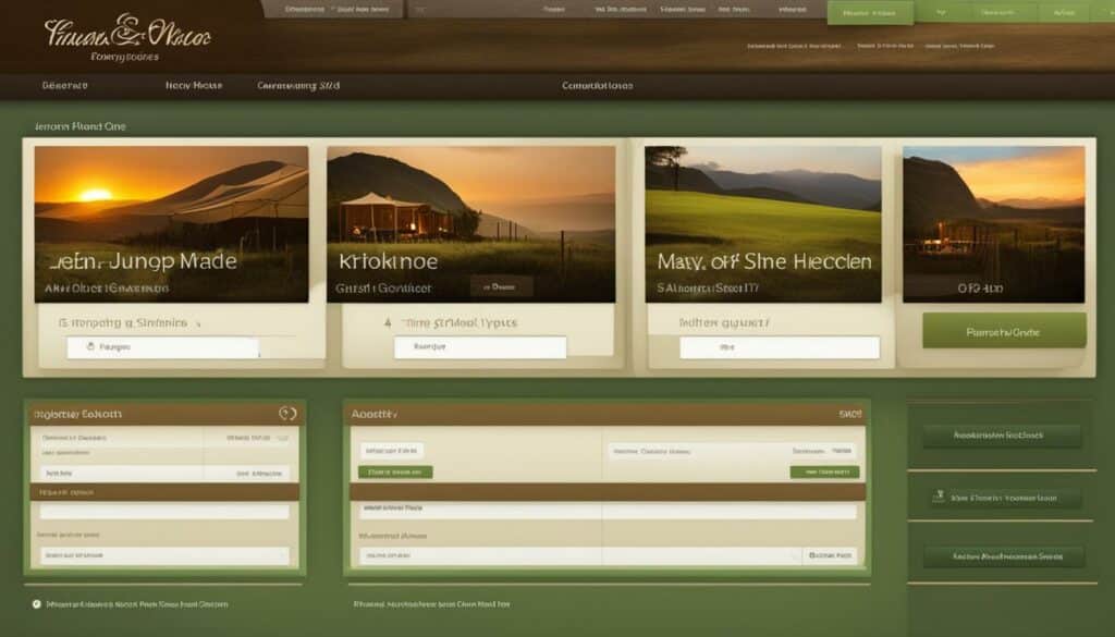 glamping site reservation software