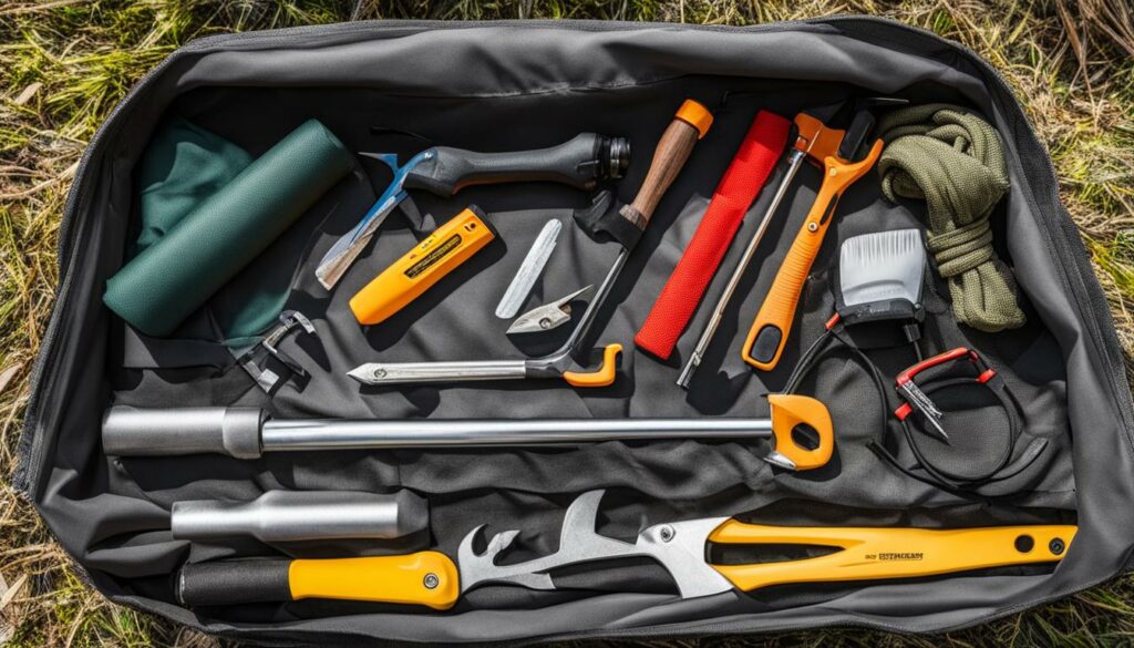 glamping tent repair equipment