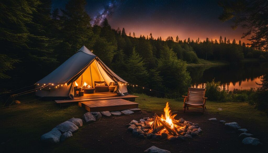glamping visuals for advertising