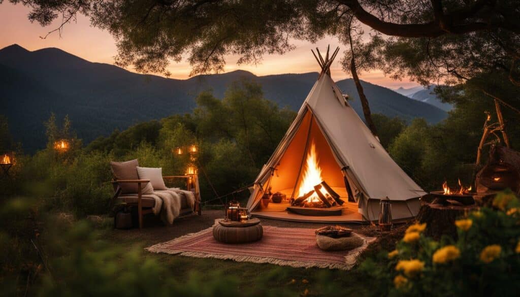 glamping visuals for advertising