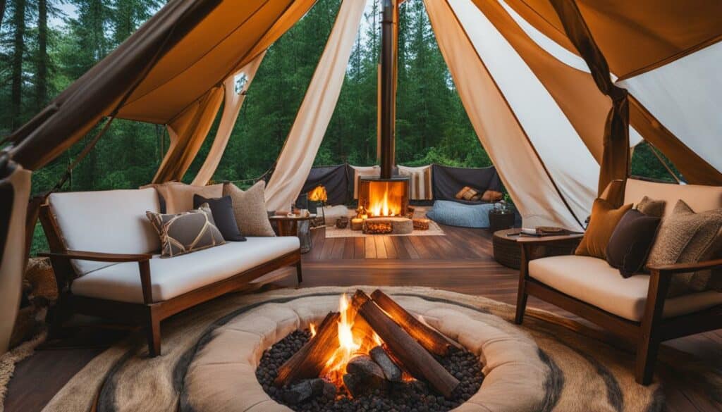 infographics for luxury camping