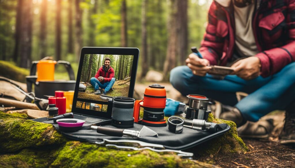 interactive camping tools