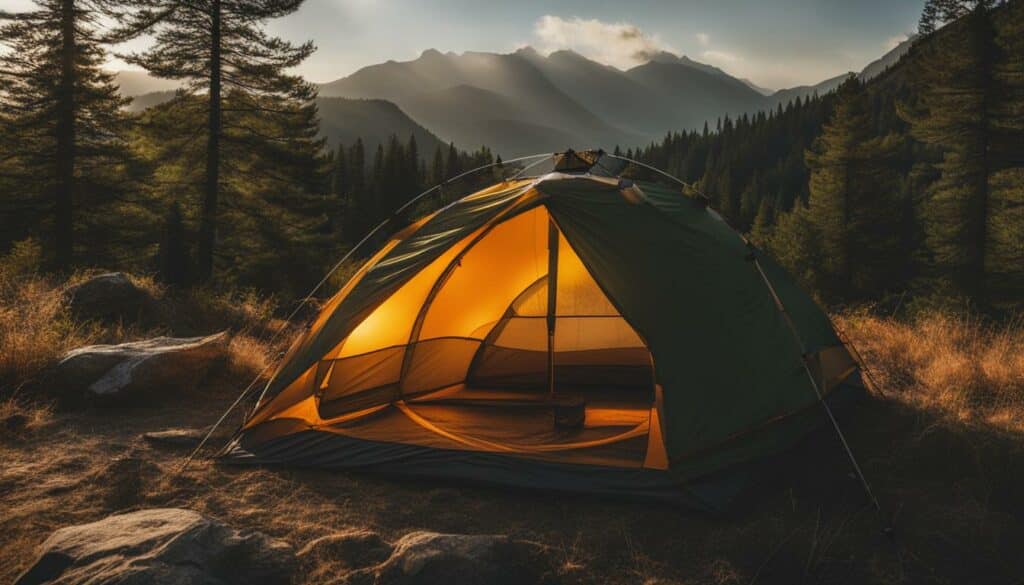 interactive camping weather tool