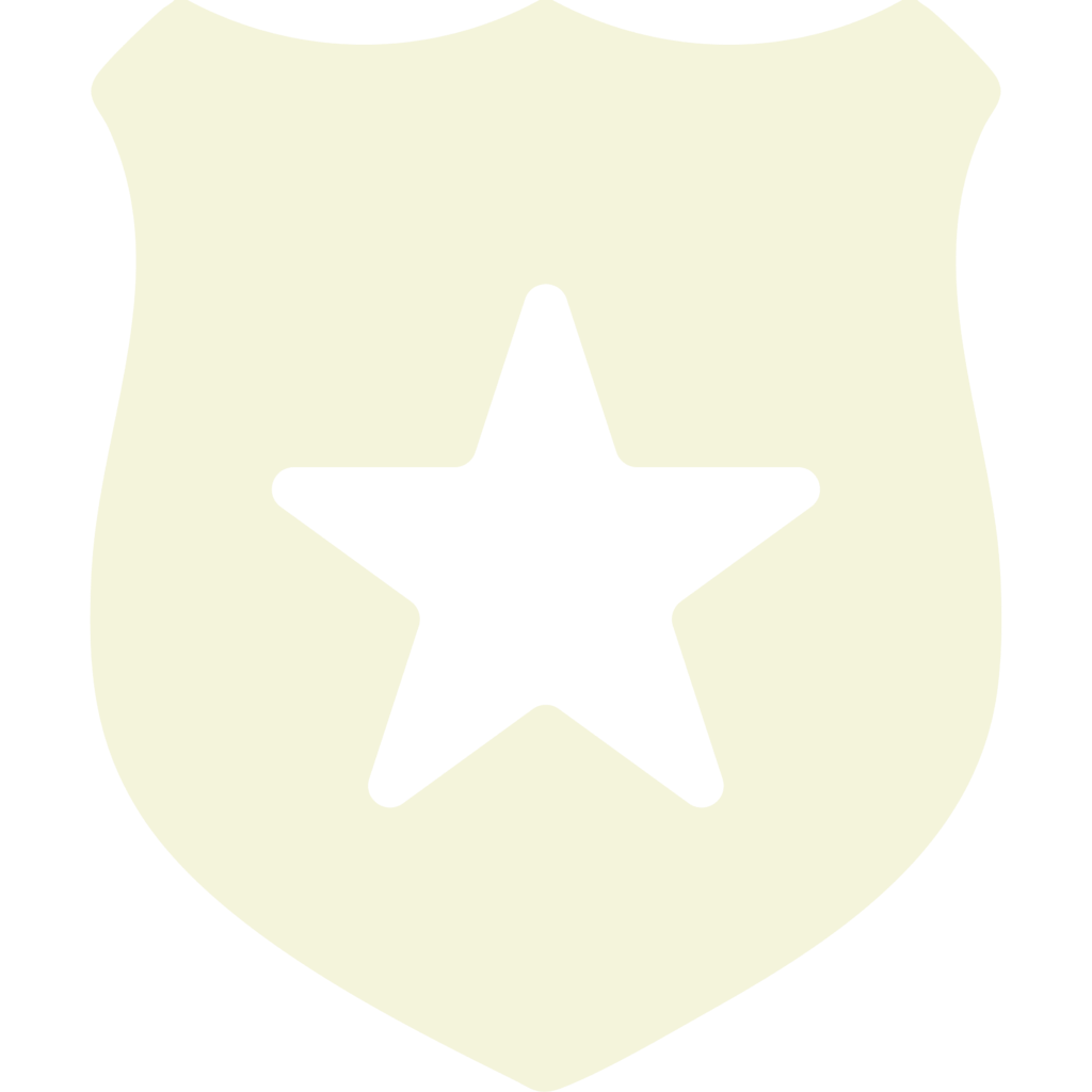 Sheriff badge with a star emblem