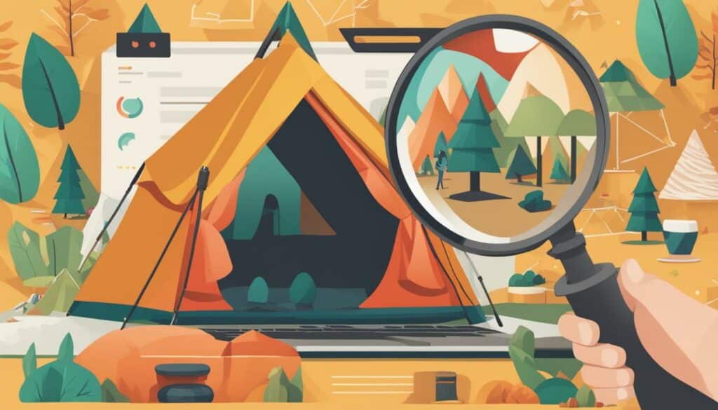 keyword research for glamping website